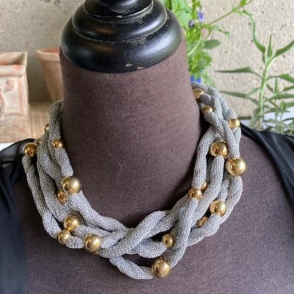 Adami & Martucci Multi  Silver Mesh Necklac - Picture 1 of 5